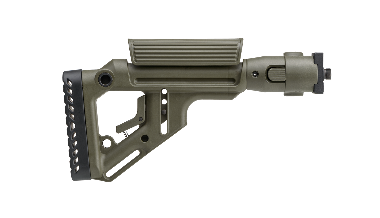 Crosse pliante FAB Defense UAS-VZ P avec appui joue intégré pour VZ.58