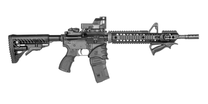 Garde-main aluminium Quad-Rail Picatinny FAB Defense NFR-EX pour AR15/M4/HK416 canon 14" ou plus